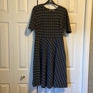 Karl Lagerfeld dress for winter houndstooth pattern